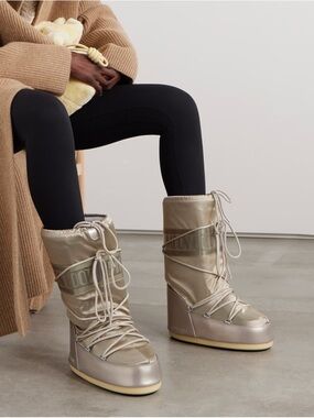 Moon Boot Icon Glance Metallic Shell Boots